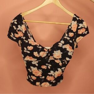 Pins and Needles Floral Crop Top